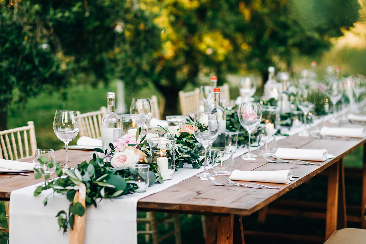 Hochzeit — Dinner-Tafel